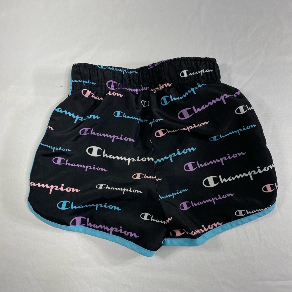 Champion Girl’s Activewear Logo Print Shorts - Picture 2 of 4